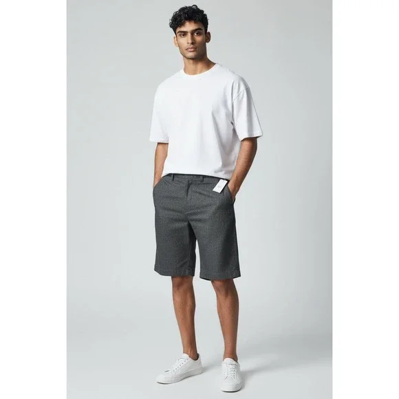 Volcom Mens Gray Vmonty Stretch Chino Shorts Flat Front Casual, Size 28, NWT - Picture 4 of 8